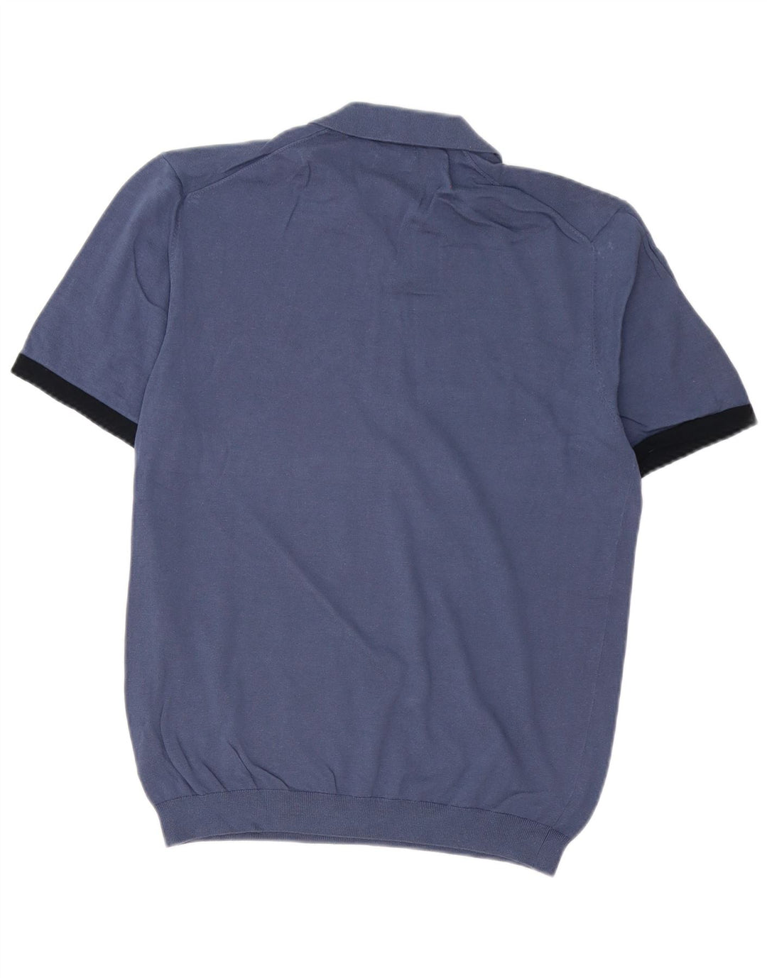 Męski sweter polo Massimo Dutti w kolorze średniego granatu