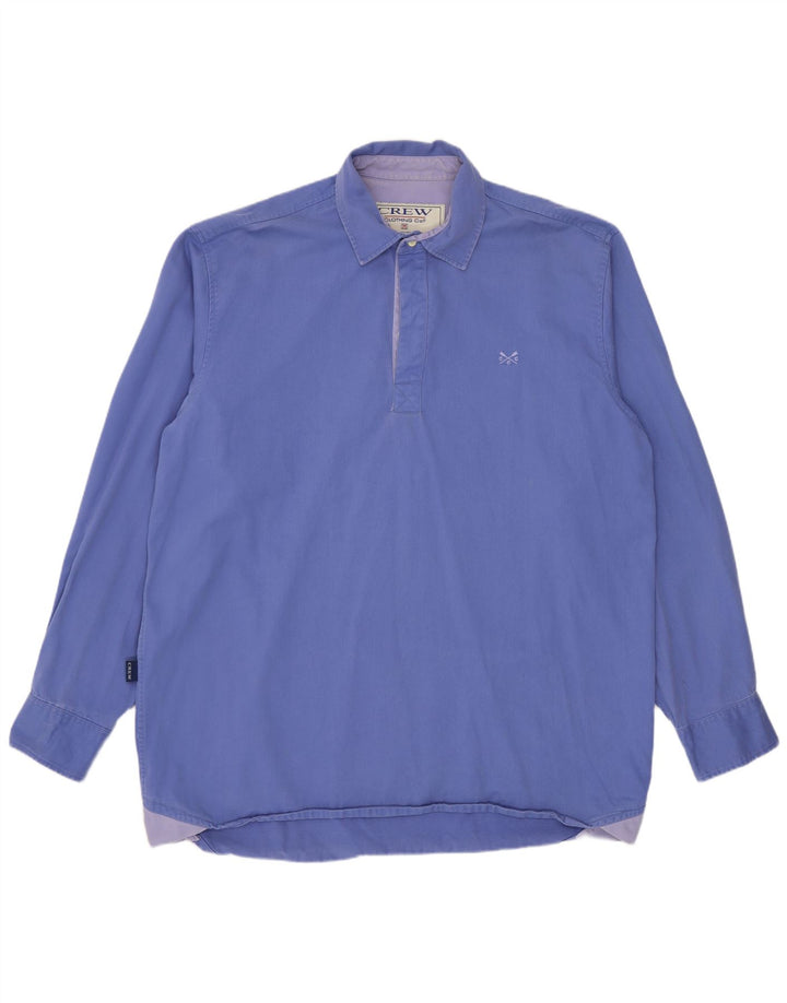 Crew Clothing Męska koszula pulowerowa Średni niebieski, bawełniany
