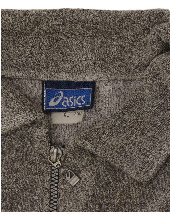 Męska bluza dresowa Asics z grafiką XL, szara bawełna