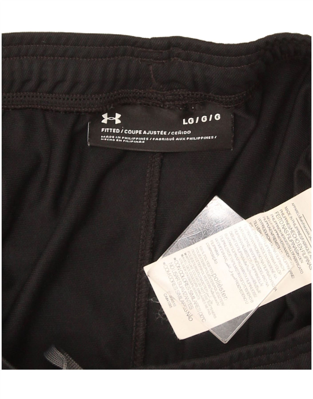 Męskie spodnie dresowe Under Armour, duże, czarne, poliestrowe
