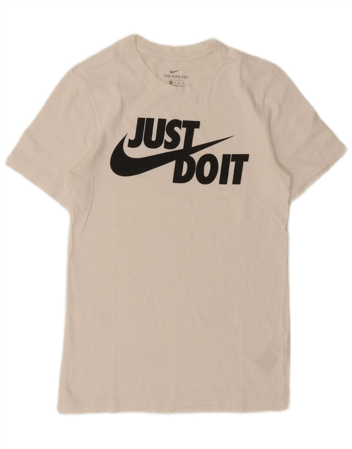 Męski T-shirt Nike z grafiką Top XS, biała bawełna