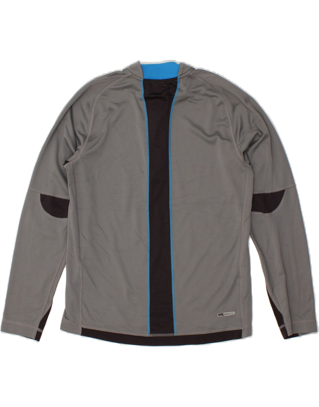 PUMA Mens Zip Neck Pullover Tracksuit Top Small Grey Colourblock Vintage Puma and Second-Hand Puma from Messina Hembry 