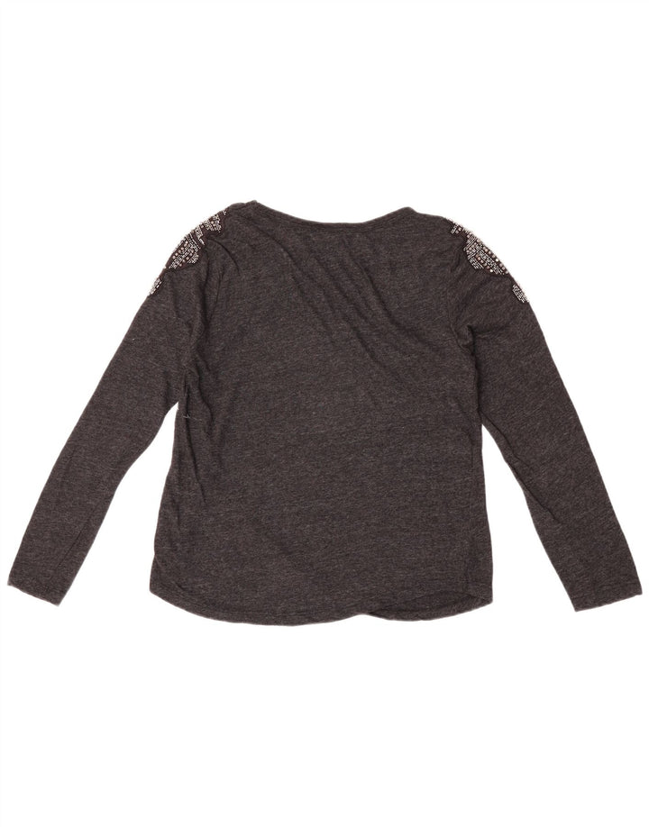 Bluzka damska Zara Top UK 10 Small, szara, bawełniana