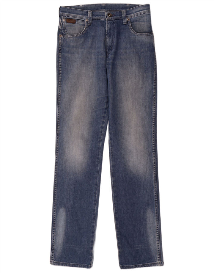 Damskie jeansy WRANGLER Texas Stretch Straight W31 L34 Niebieskie, bawełniane