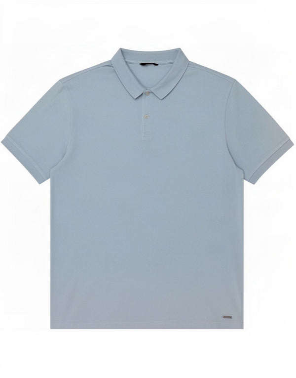Męska koszulka polo Massimo Dutti XL, niebieska, bawełniana