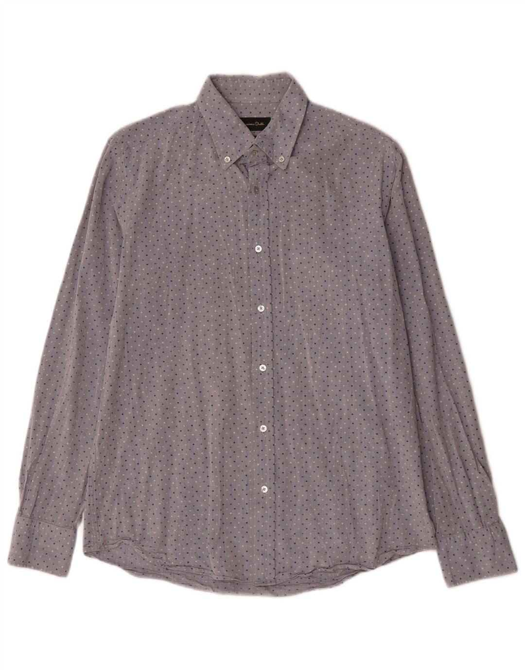 Koszula męska Massimo Dutti, bawełniana w średnie szare cętki