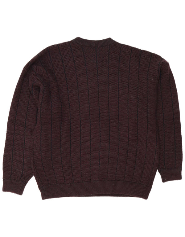 Męski sweter z dekoltem w kształcie litery V Angelo Litrico XL, brązowy, akrylowy z blokami kolorów