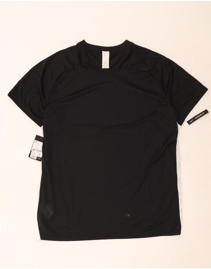 Męski T-shirt Nike Dri Fit Top 2XL Czarny poliester z blokami kolorów