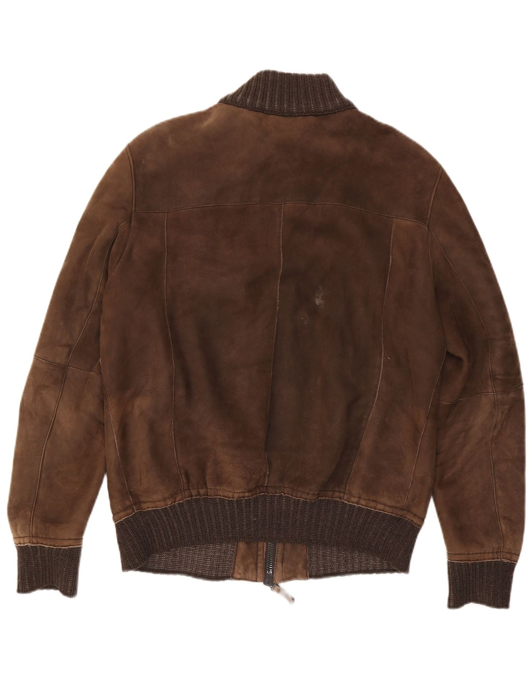 Vintage męska zamszowa kurtka bomber UK 40, duża brązowa