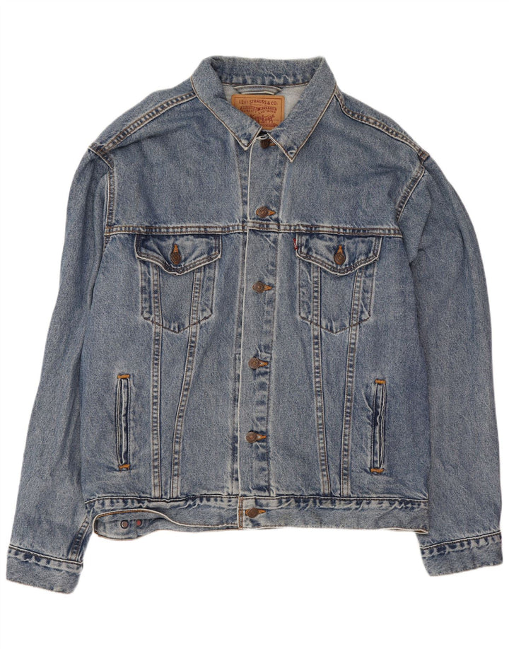 Męska kurtka dżinsowa Levi's UK 40, duża, niebieska, bawełniana