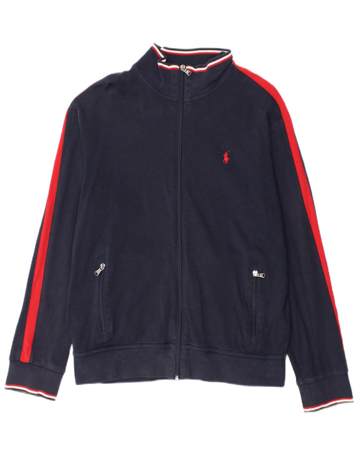 Męska kurtka dresowa Polo Ralph Lauren, średnia granatowa, blok kolorów