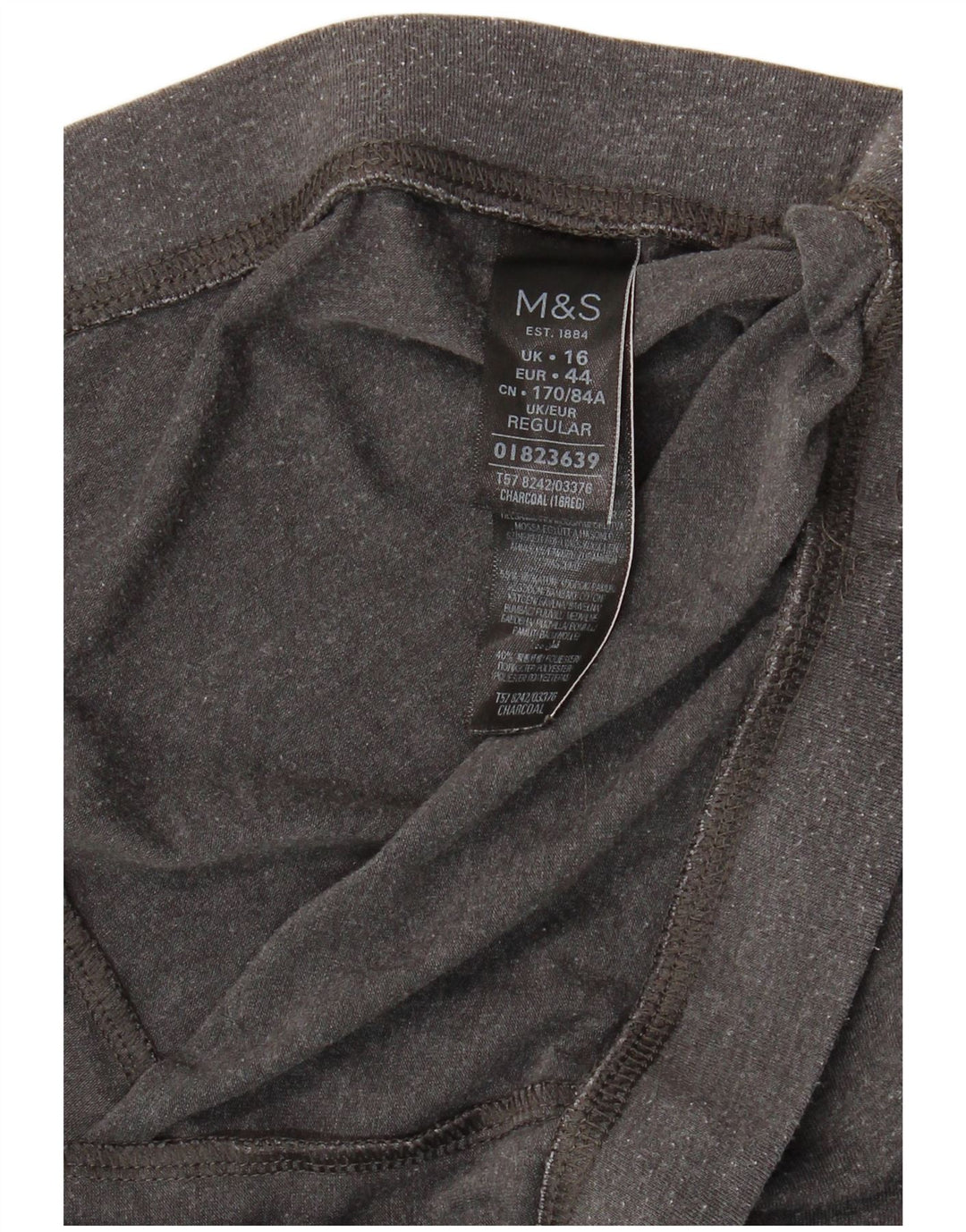 Damskie legginsy Marks & Spencer UK 16, duże, szare, bawełniane