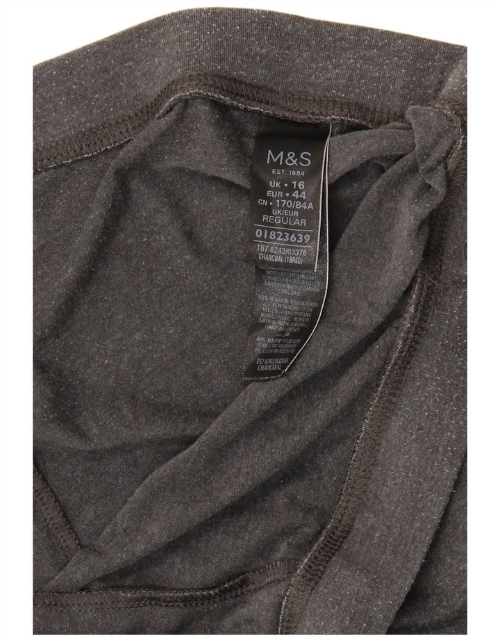 Damskie legginsy Marks & Spencer UK 16, duże, szare, bawełniane