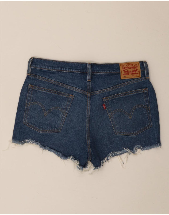 Damskie spodenki jeansowe Levi's 501 W29 Średni niebieski, bawełniany