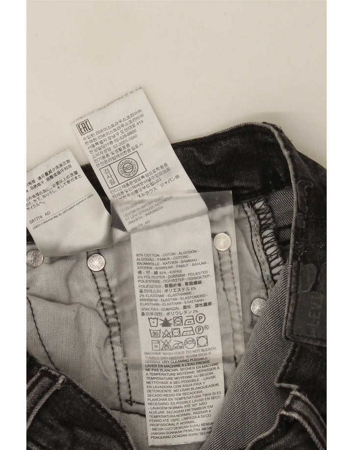 Męskie jeansy Levi's 511 Slim W30 L32 Szara bawełna