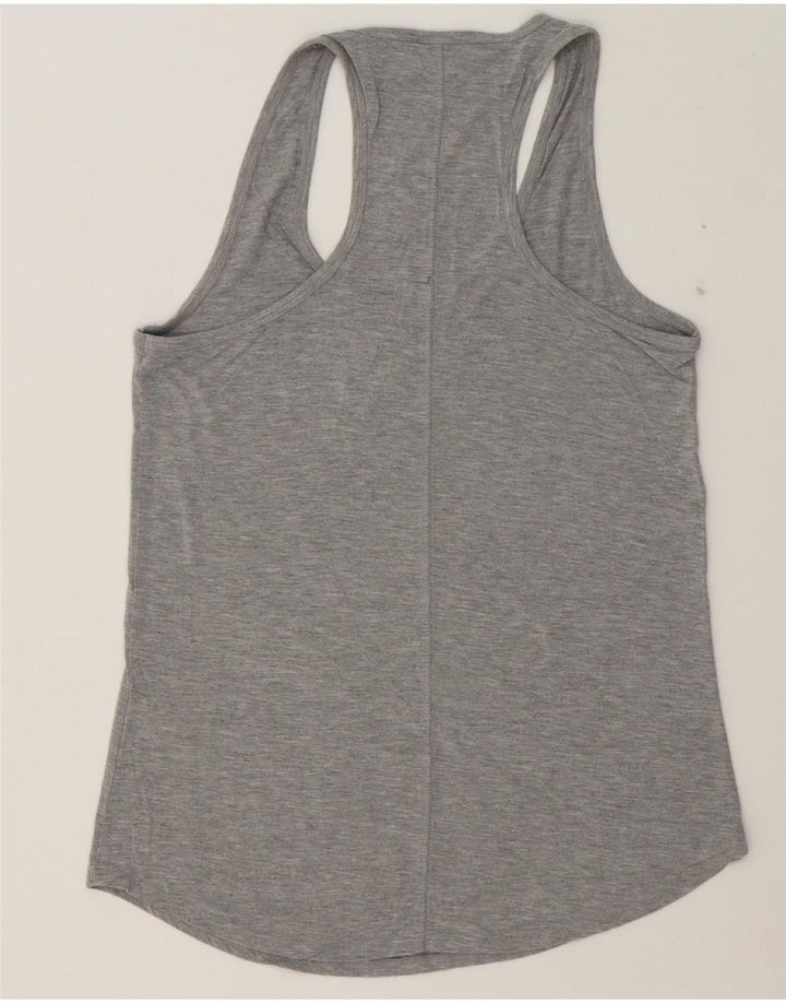 DKNY Womens Vest Top UK 12 Medium Grey Modal Vintage Dkny and Second-Hand Dkny from Messina Hembry 