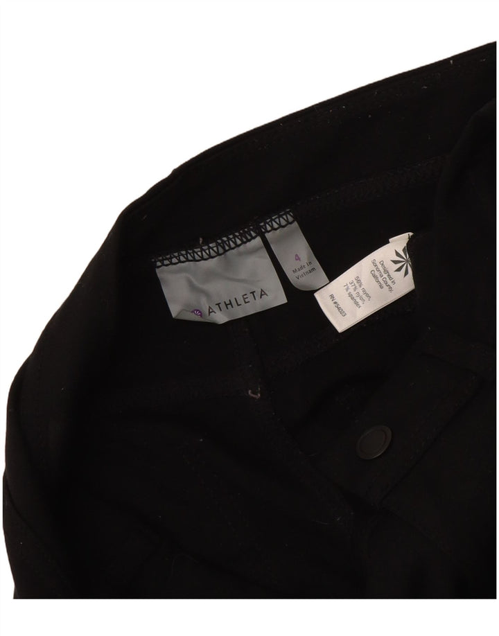 Damskie spodnie typu slim casual Athleta US 4 Small W27 L29 Czarny Rayon