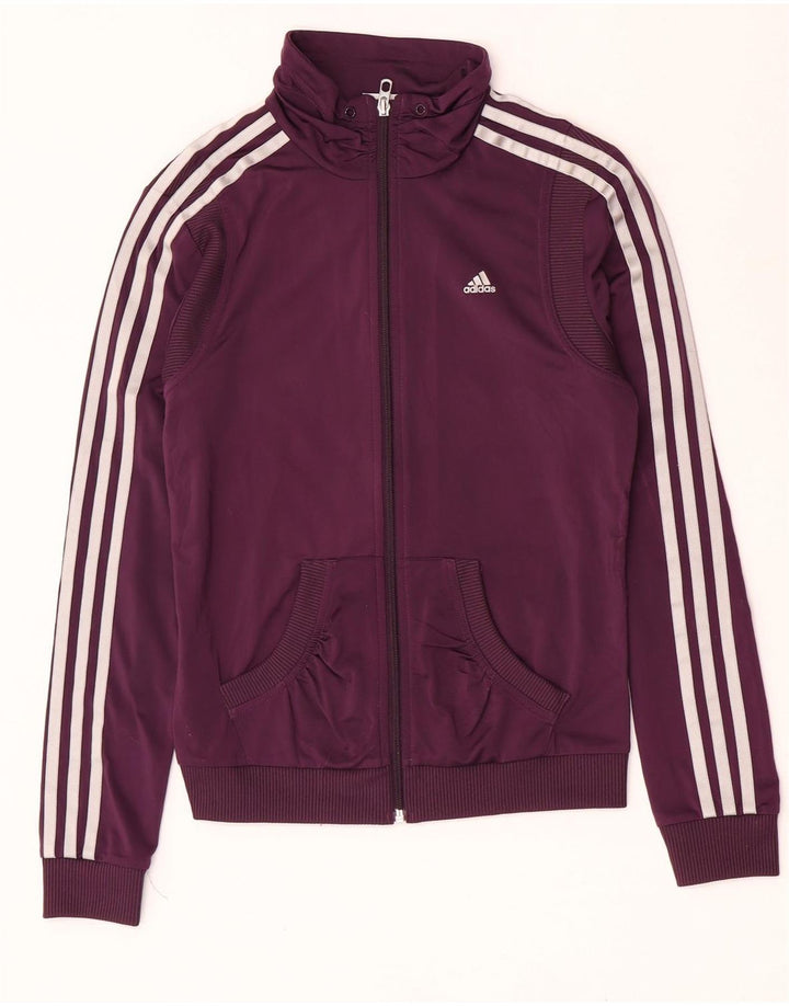 Pełny dres damski Adidas UK 12, średni fioletowy poliester