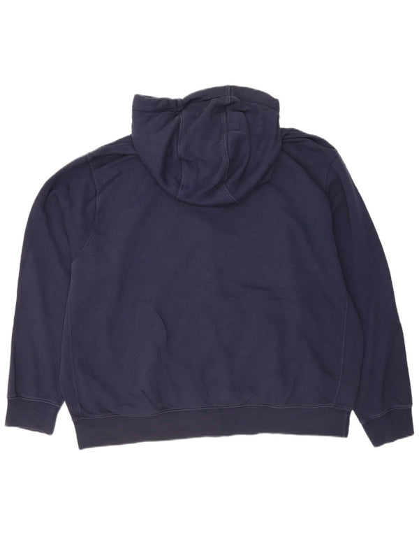 Męski sweter z kapturem i zamkiem Nike, 2XL, granatowy, bawełniany