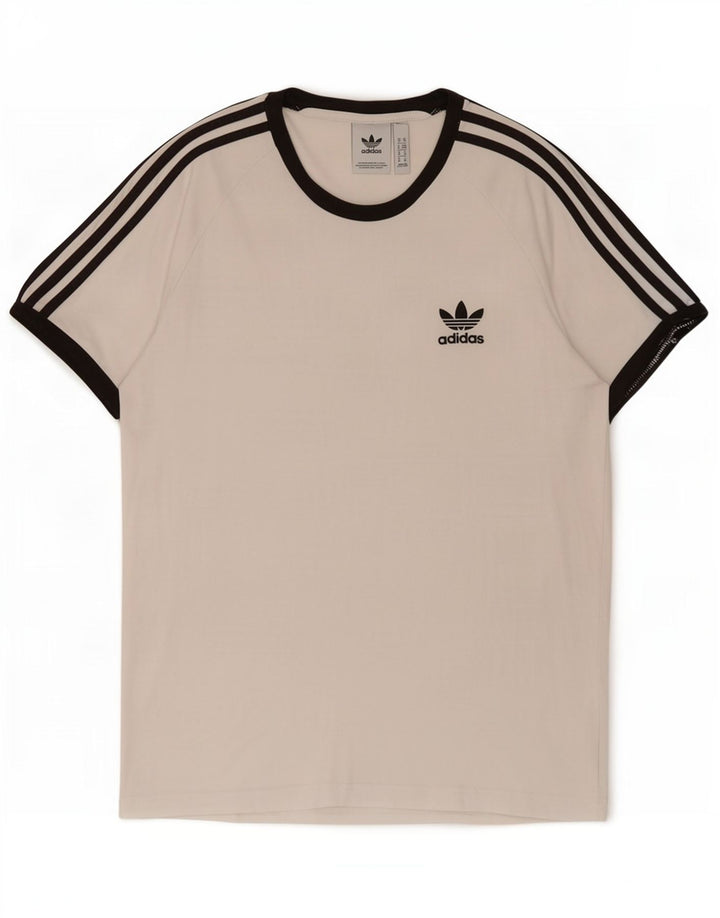 Adidas Męska Koszulka Top Średnia Biała Bawełna