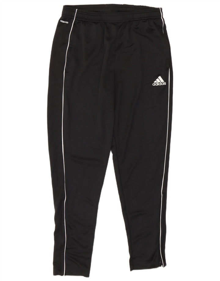 Damskie spodnie dresowe Adidas, duże, czarne, poliestrowe paski