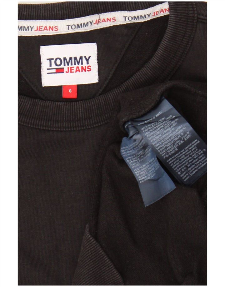 Męska bluza z grafiką Tommy Hilfiger, mała, czarna, bawełniana