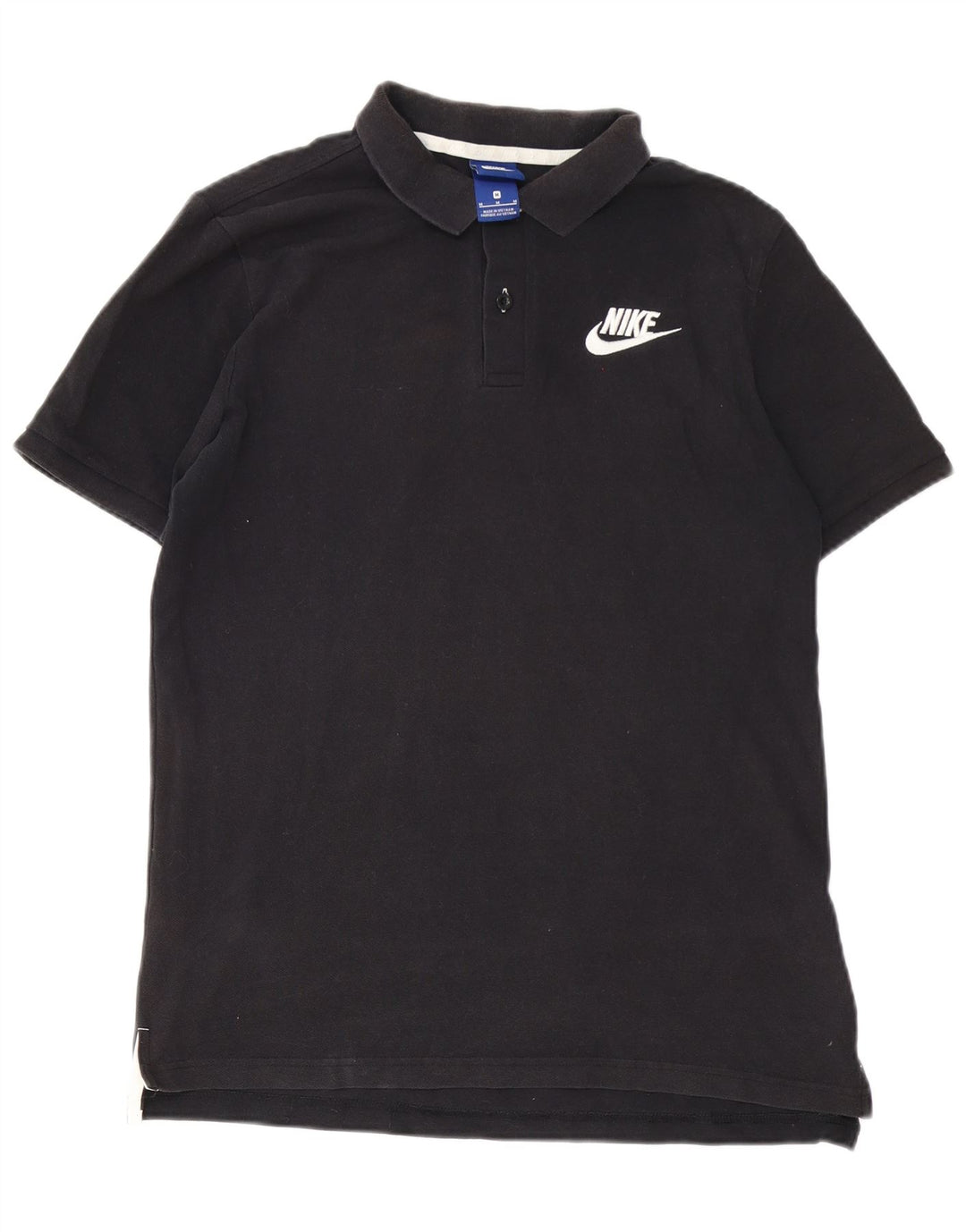 Męska koszulka polo NIKE, średnia czarna, bawełniana