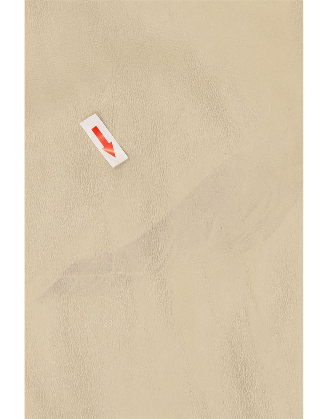 Vintage damska kurtka skórzana z kapturem IT 46 duża beżowa skóra