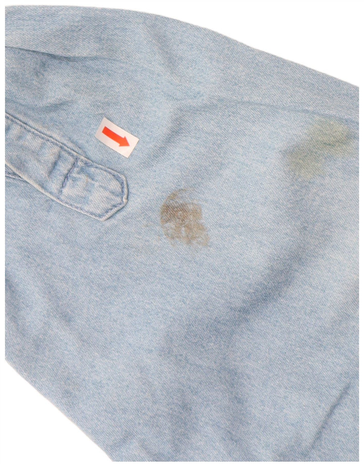 Męska koszula dżinsowa JOHN BANER 3XL, niebieska, bawełniana