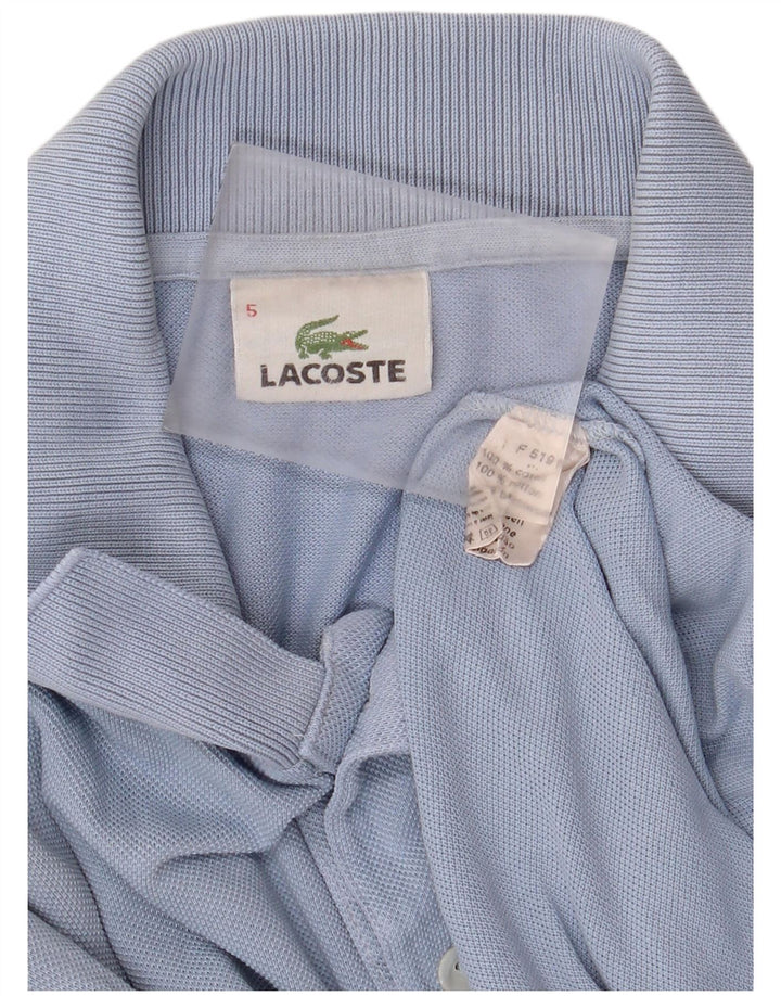 Męska koszulka polo Lacoste, rozmiar 5, duża, niebieska, bawełniana