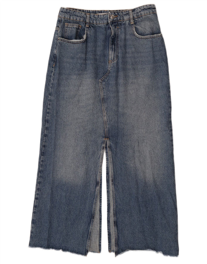 Spódnica jeansowa damska Zara, duża, W30, niebieska