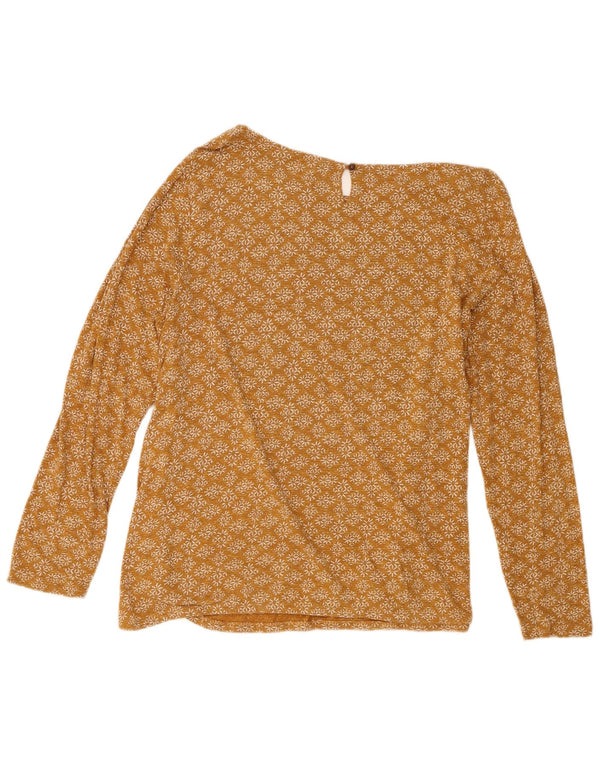 Damski top Fat Face z długim rękawem, UK 18 XL, beżowa, geometryczna bawełna