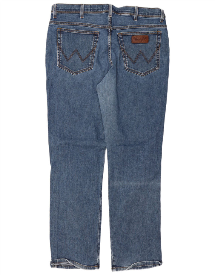 Męskie jeansy Wrangler Texas Stretch Straight W38 L32 Niebieskie, bawełniane