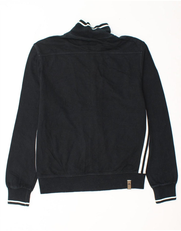 ADIDAS Męska bluza dresowa UK 36/38 Mała czarna bawełniana