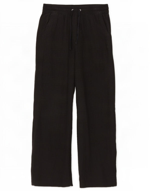 Marks & Spencer Damskie proste spodnie codzienne UK 10 Small W30 L27 Czarne