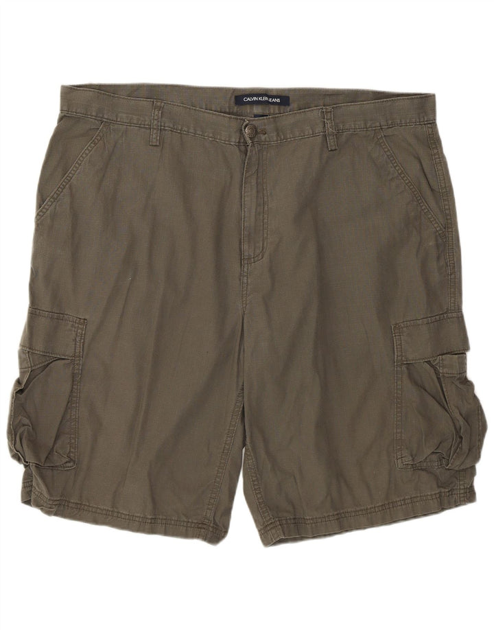 Męskie spodenki cargo Calvin Klein W38 XL, bawełna khaki