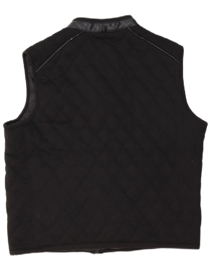 Męska pikowana kamizelka Zara UK 42 XL, czarna, poliester