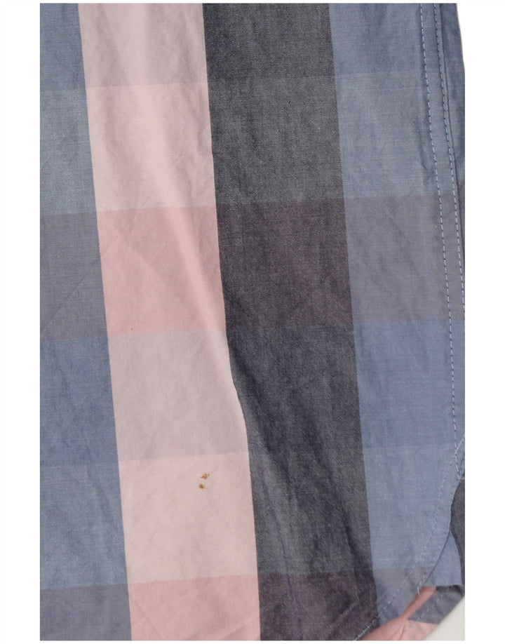 Męska koszula z krótkim rękawem Lyle & Scott, duża, wielokolorowa, bawełniana w kratę