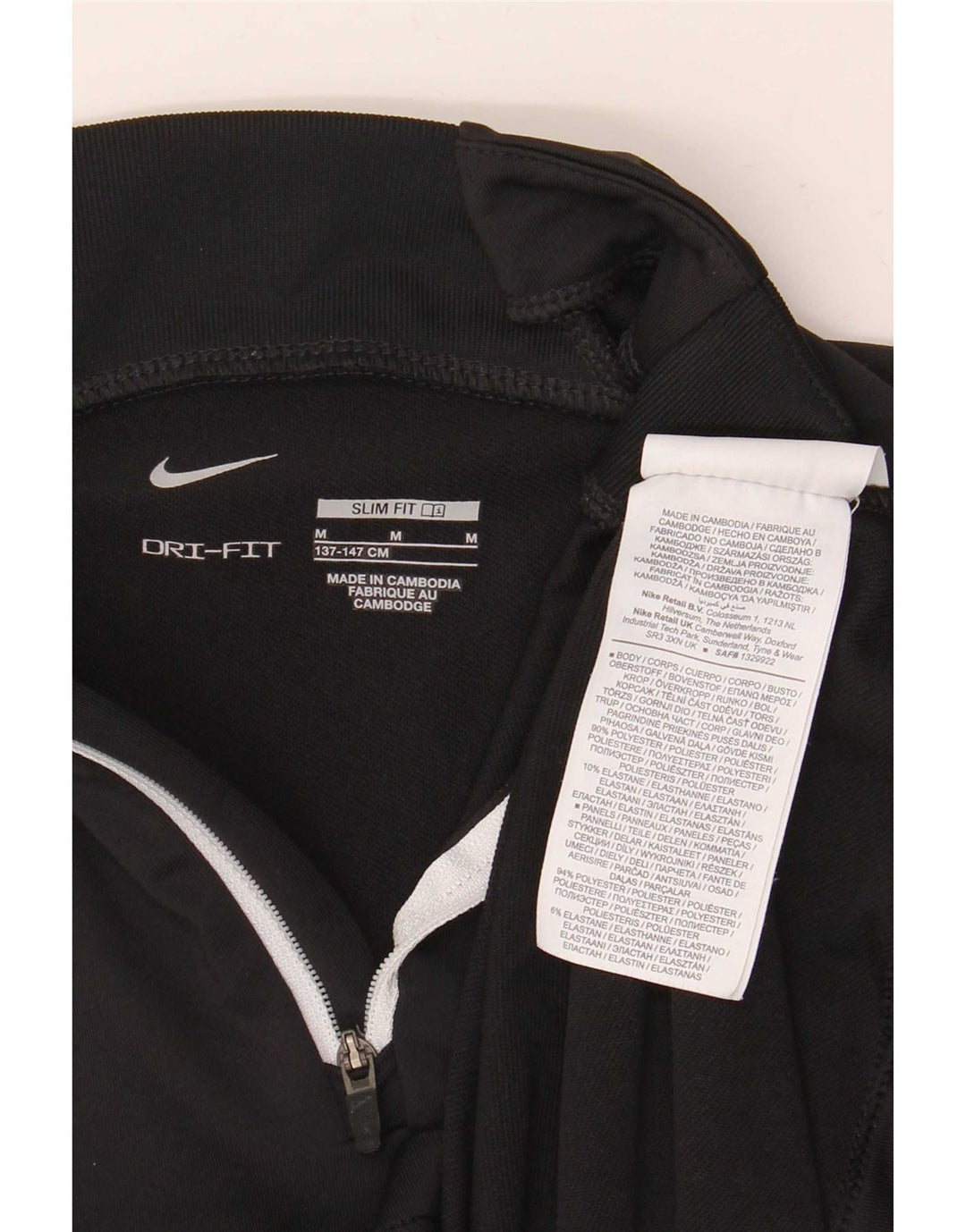 Chłopięcy dres Nike Dri Fit Slim Pullover Top 10-11 lat, średni czarny