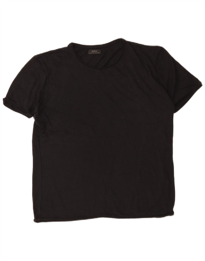 Męska koszulka T-shirt Zara XL, czarna