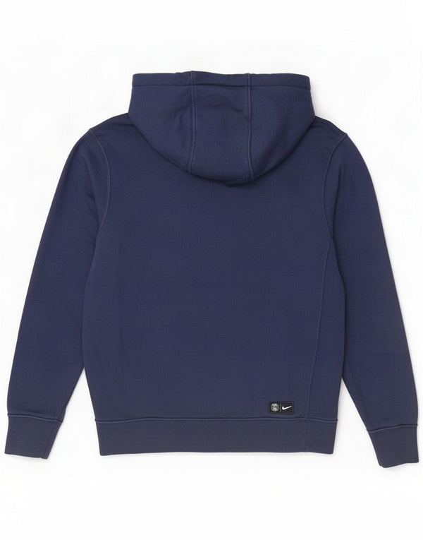 Nike Mens Paris Saint- Germain Graphic Hoodie Jumper Small Navy Blue Cotton