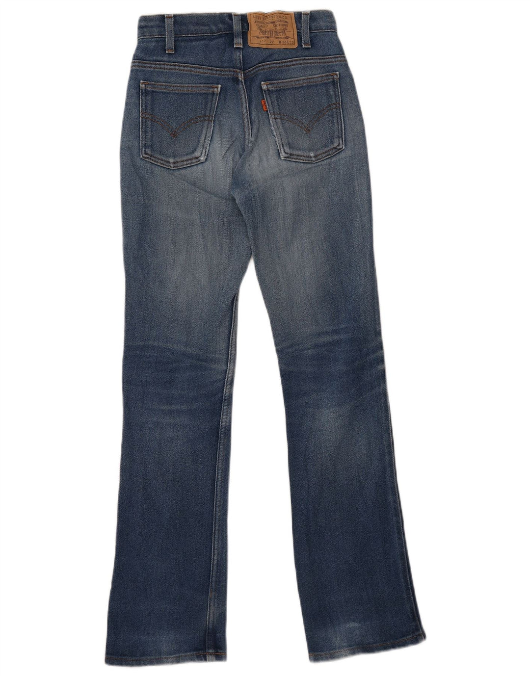 Damskie jeansy Bootcut LEVI'S 417 W26 L32 Niebieska bawełna