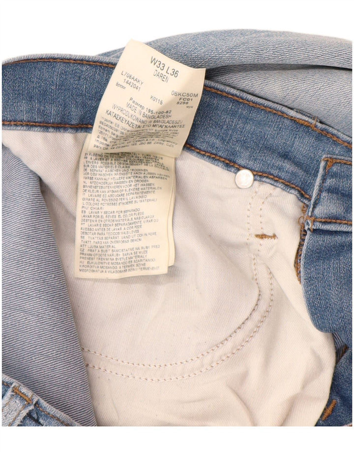 Męskie dżinsy Lee Daren Slim W33 L36, niebieska bawełna