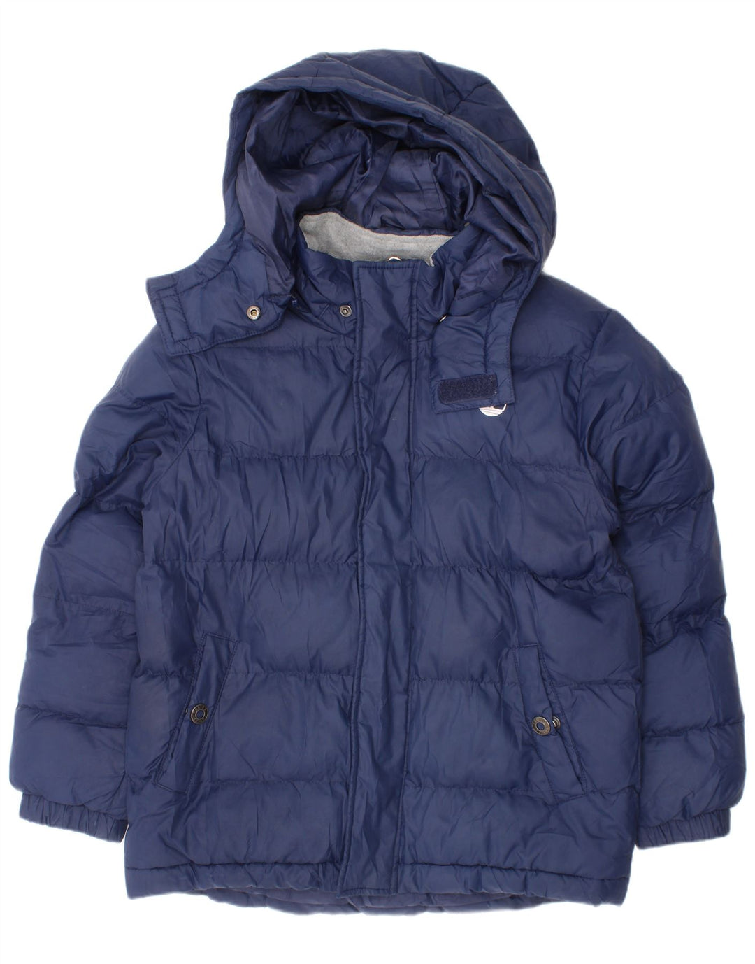 Chłopięca wyściełana kurtka z kapturem Timberland 7-8 lat, niebieski poliester