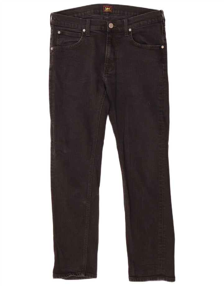 Damskie jeansy LEE Daren Zip Fly W31 L30, czarna bawełna