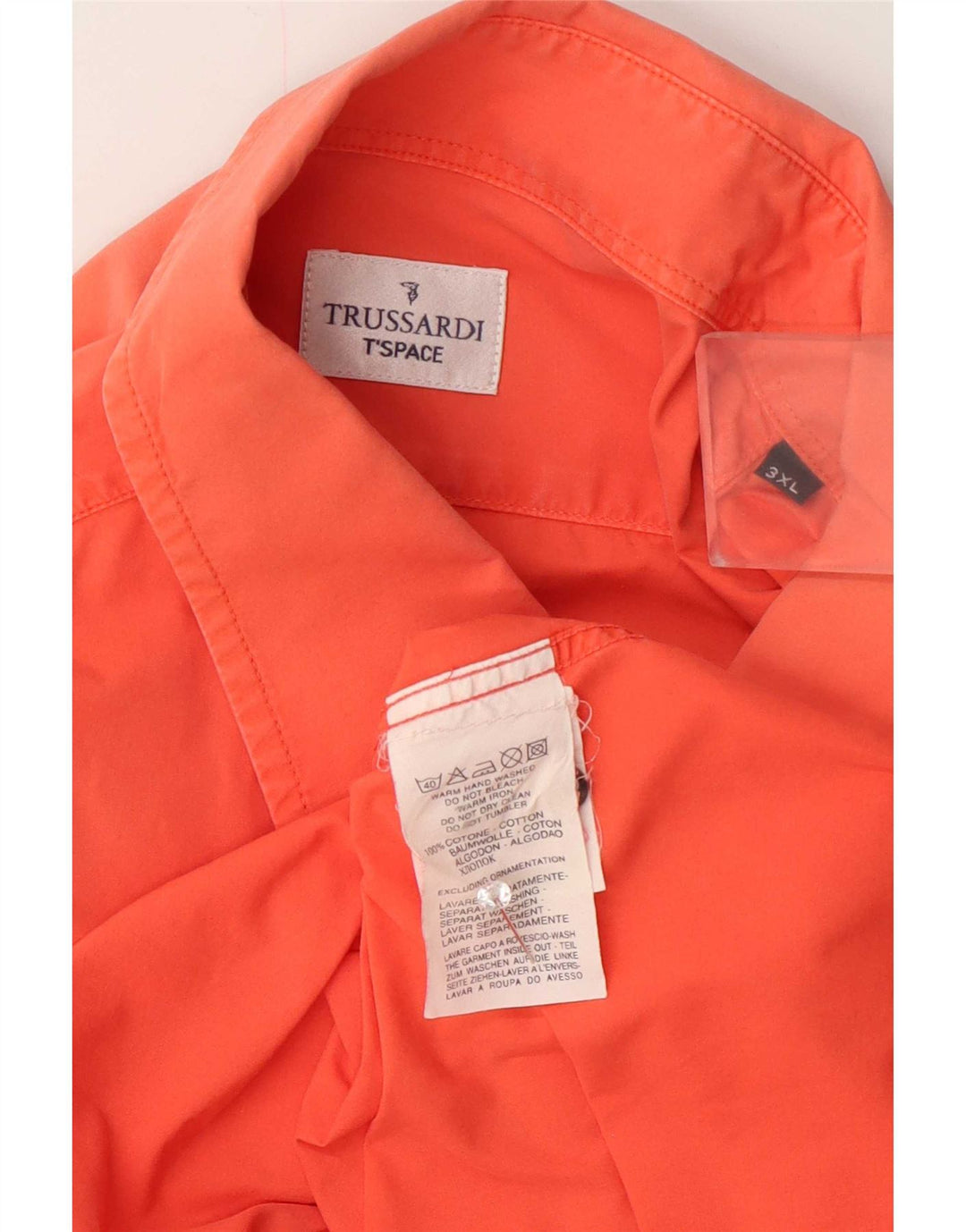 Koszula męska Trussardi 3XL, różowa, bawełniana