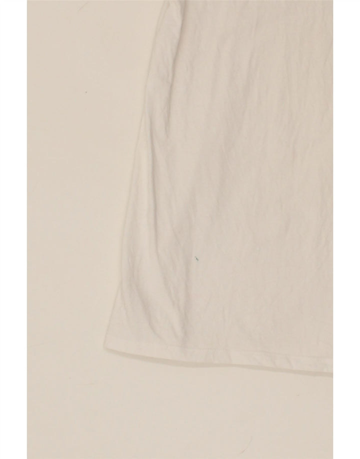 LEVI'S Womens Graphic T-Shirt Top UK 10 Small White Vintage Levi's and Second-Hand Levi's from Messina Hembry 