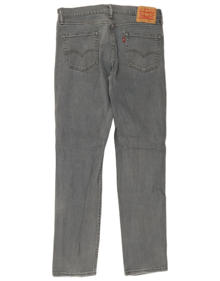 Męskie jeansy Levi's 511 Slim W33 L32 Szara bawełna