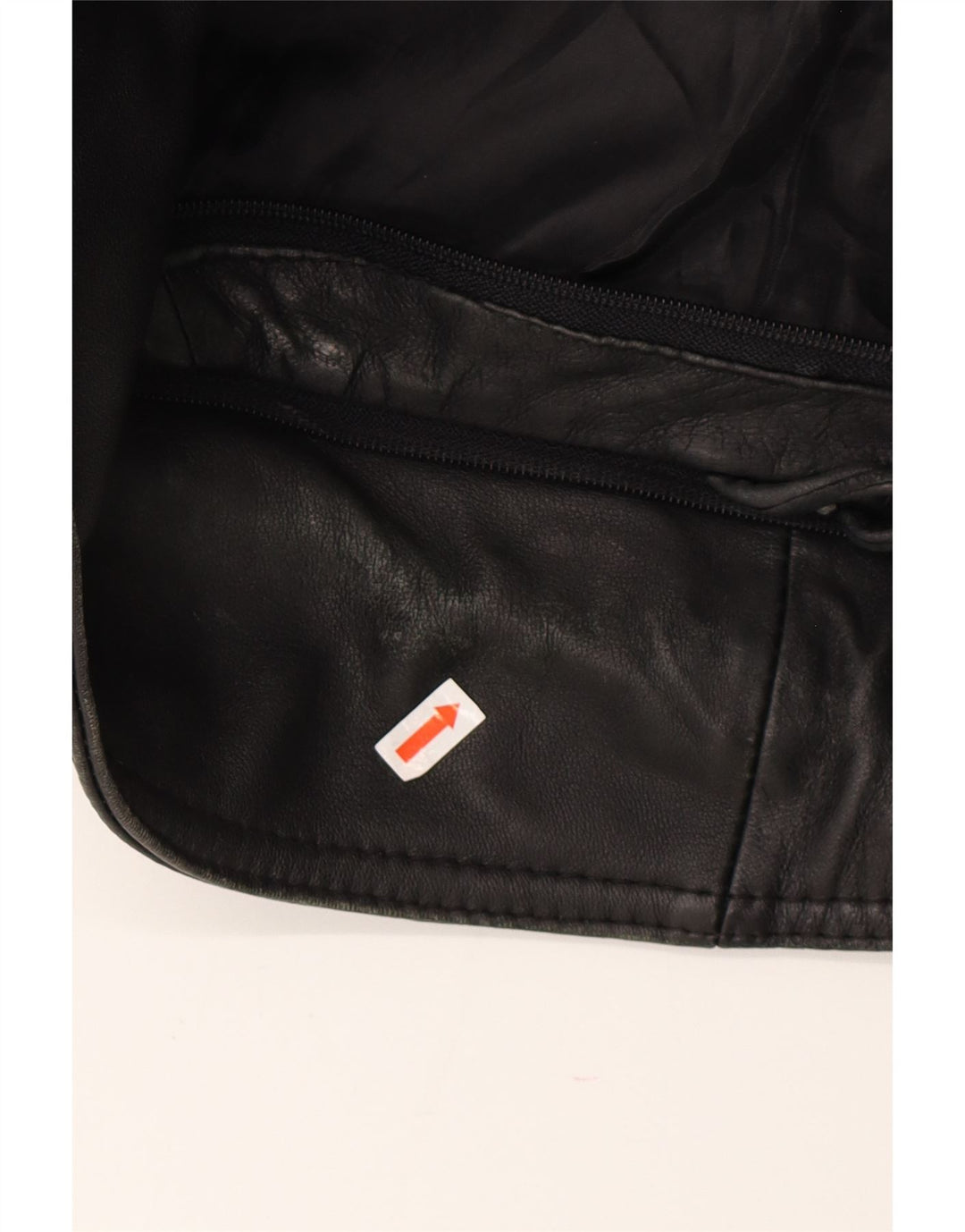 Vintage męski płaszcz skórzany UK 42 XL czarny