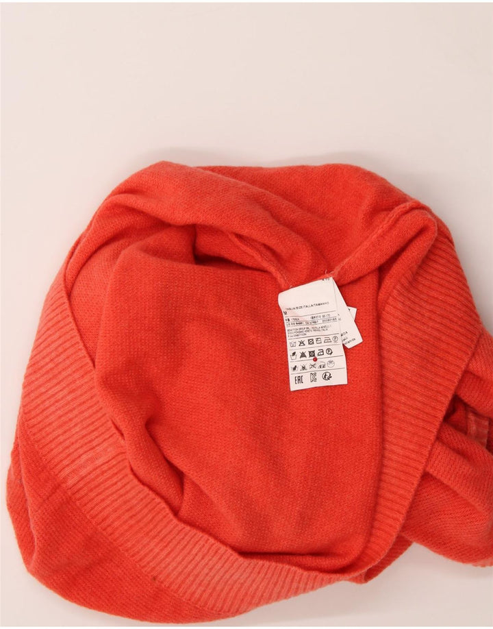 BENETTON Womens Crew Neck Jumper Sweater UK 14 Medium Red Wool Vintage Benetton and Second-Hand Benetton from Messina Hembry 